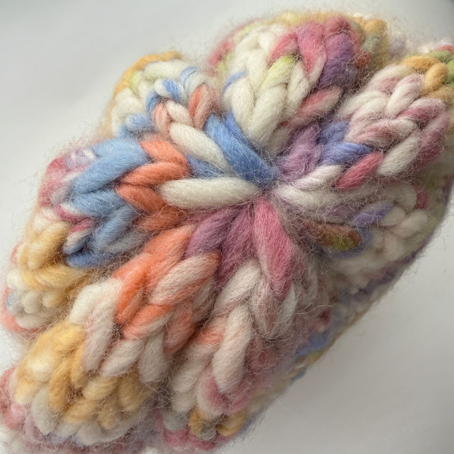 Rainbow Chunky Knit Beanie