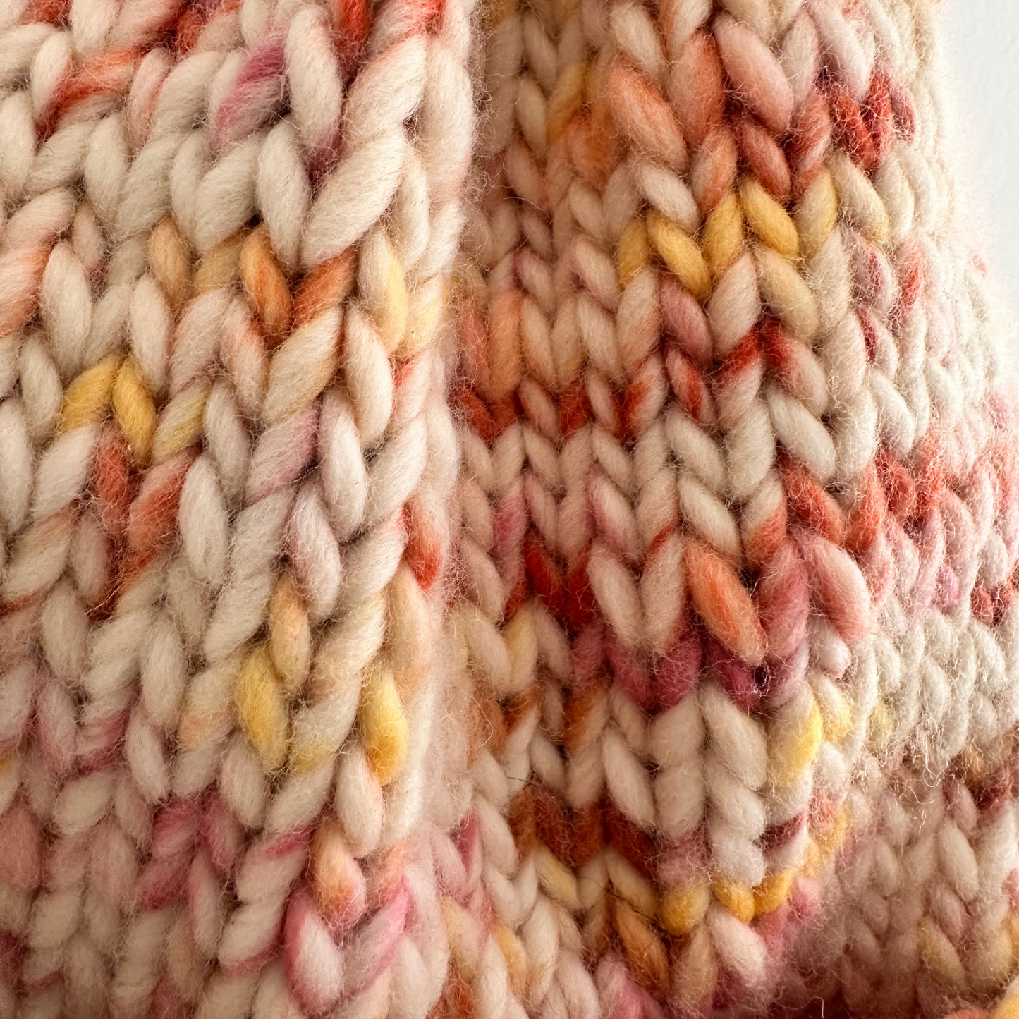 Orange Chunky Knit Beanie